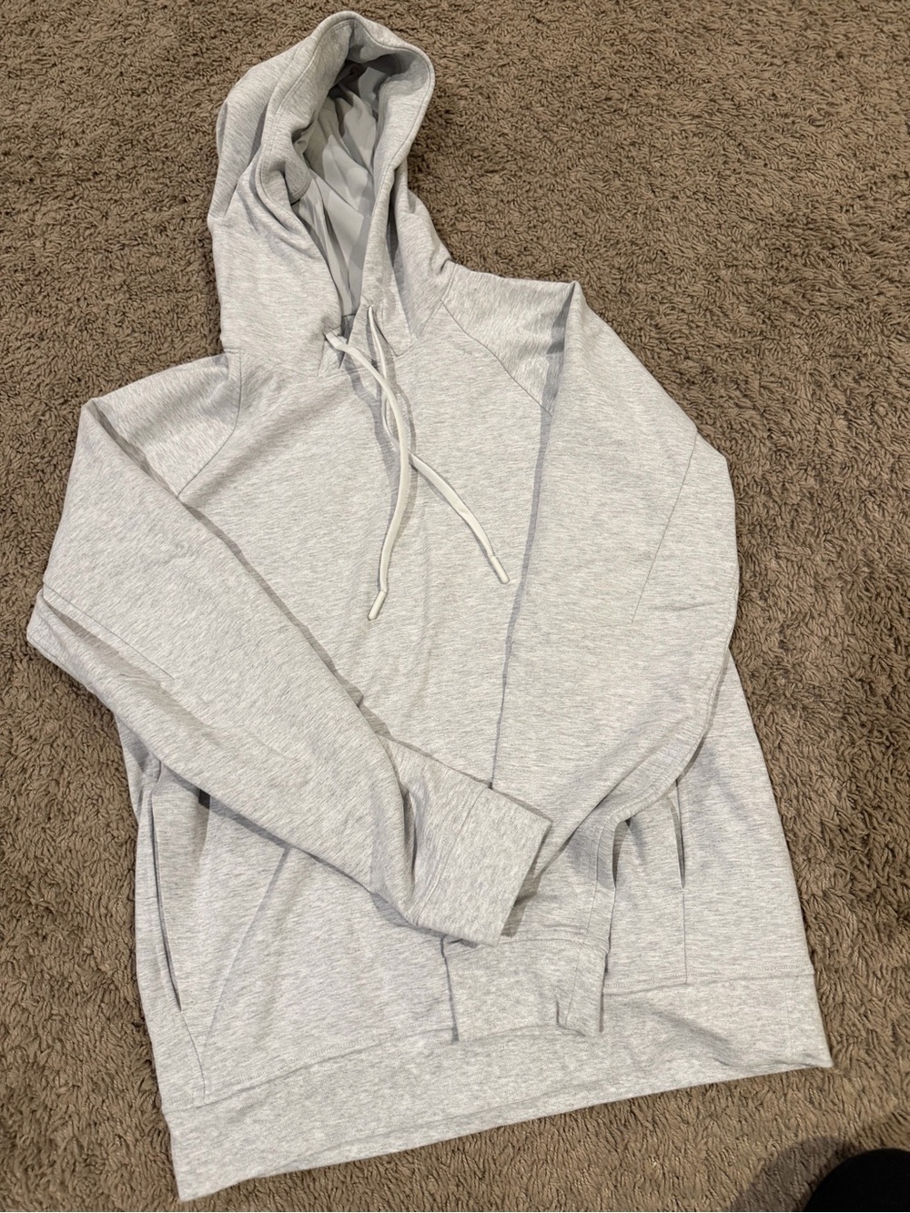 lululemon athletica Light Gray Men's Hoodie Pullover